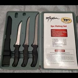 Maxam 5 pc Fishing Knife Set