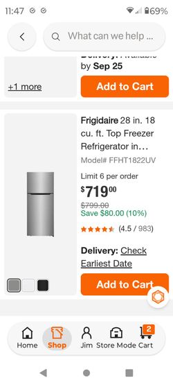 fridgidare refrigerator