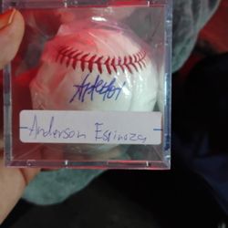 Anderson Espinoza Autograph Baseball 