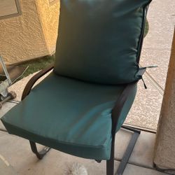 ARDEN Outdoor Deep Seat Cushion Set, 24 x 24, Water Repellant, Fade Resistant, Deep Seat Bottom and Back Cushion for Chair, Sofa, and Couch, Teal Gree