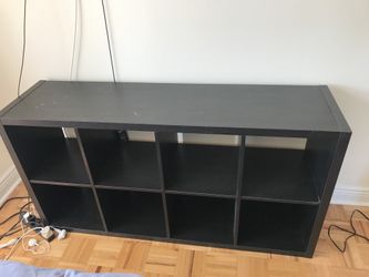 Black shelves