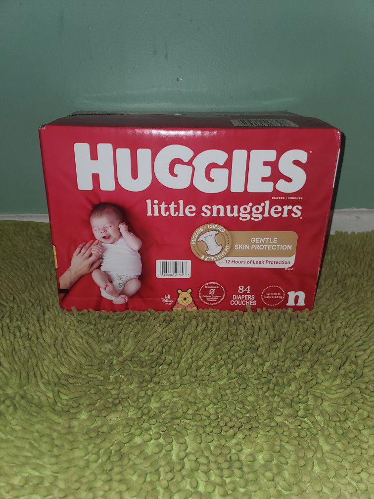 Box 84 Diapers Huggies Little Snugglers N