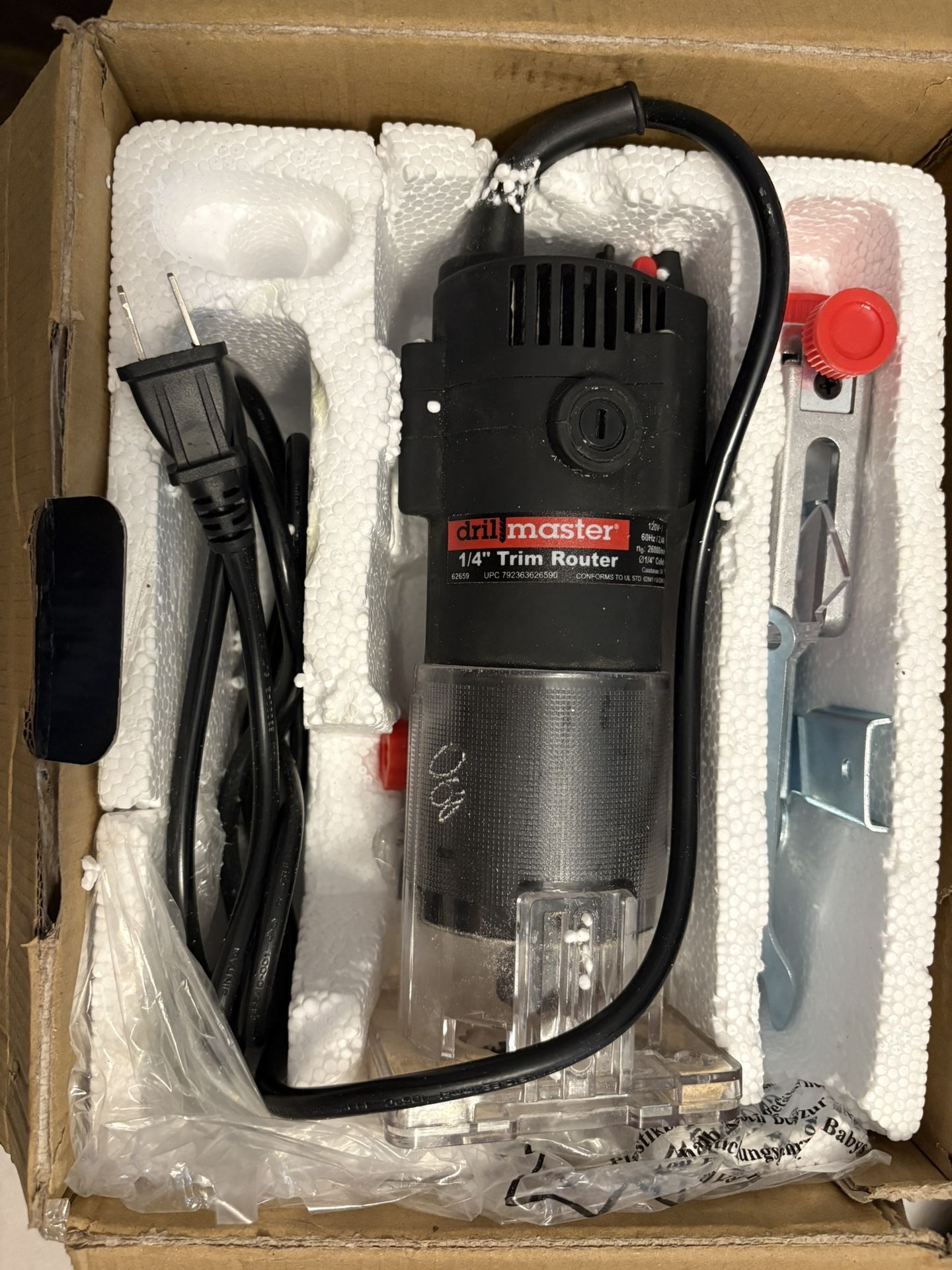 Drill Master 1/4 Inch Trim Router