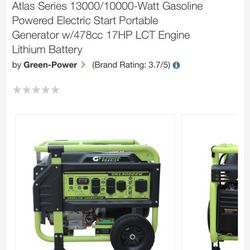 G-Power 10000 Watt Generator 