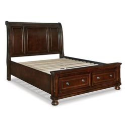 King Bed with Storage - Espresso Finish 