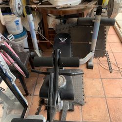 Work Out Bench Body Vision Curl Cushion Bar Weight Leg Rack