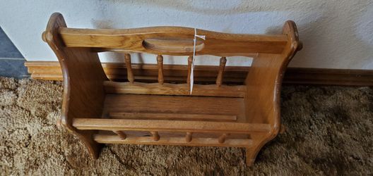 Wood Magazine Holder