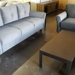 Charcoal gray 5pc living room set