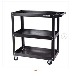 NEW IN BOX Busdays 26 in. Tool Cart 3-Tier Tool Cart in Black