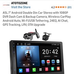 New, 7" Double Din Car Stereo, trade or sell