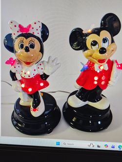 Collectible Light Up Mini And Mickey Mouse Excellent Condition