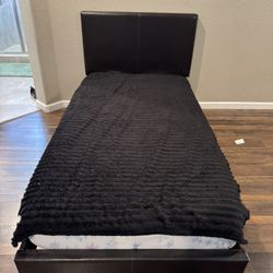 Twin Size Bed Frame + Mattress - Great Condition!