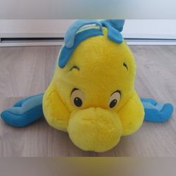 Disney Flounder Plush – 12” Stuffed Animal from The Little Mermaid 