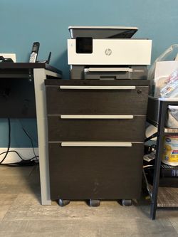 3-Drawer Mobile File Cabinet on Wheels