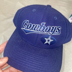 Nwt Snapback Twins Dallas Cowboys Script Logo Cap Adult Blue Hat Vintage Vintage
