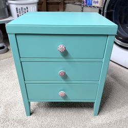 Adorable Turquoise Nightstand
