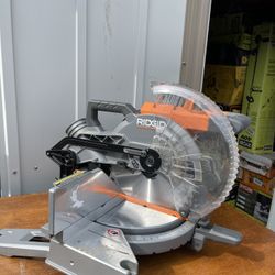 RIDGID 15 Amp 10 in. Dual Bevel Miter Saw with LED Cut Line Indicator