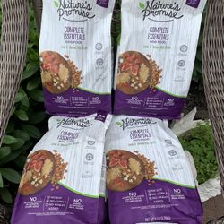 Dog 4 bags nature's promise complete essentials dog food lamb and brown rice recipe 5 lbs each for all dogs expires may 2026
