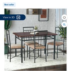 Dinning Table With 4 Chairs (Pickup Only)