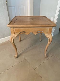 Square Wood Accent Table