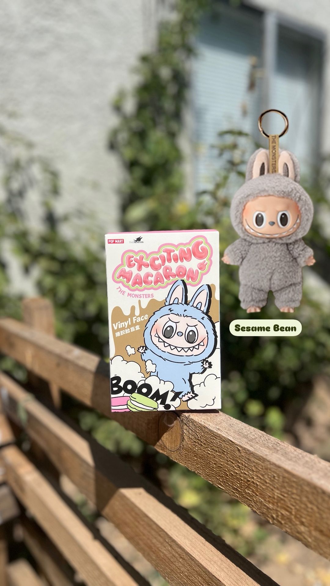 Exciting Macaron Sesame Bean Labubu