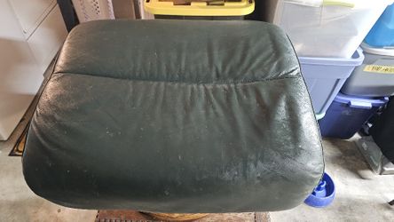 Real Leather Tilting ottoman 