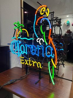 Corona Extra Parrot Genuine Glass Neon Beer Sign – Vintage Commercial