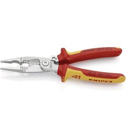 Knipex 13 96 200 Pliers for Electrical Installation VDE-tested with opening spring