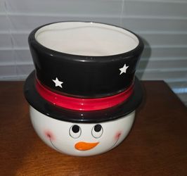 Ceramic Snowman Head Bowl