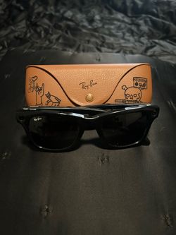Black Frame Black Shades Ray Ban Meta Wayfarers