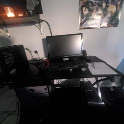 Gaming Desk+ Storage Side Cabinet