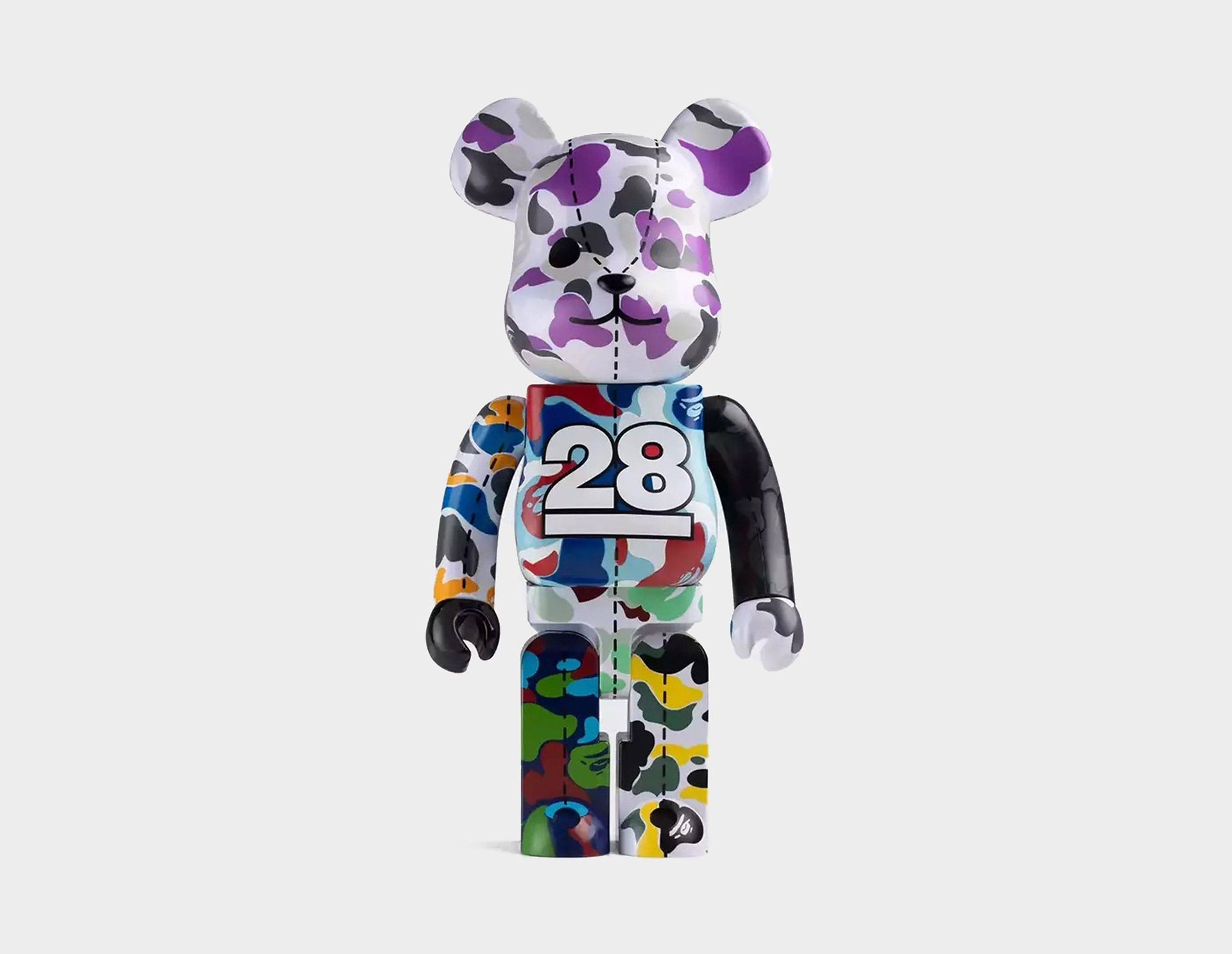 NEW Bearbrick X Bape Medicom 1000% 28th Anniversary Camo #1 Original Packaging