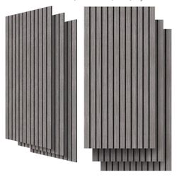 ACOUSTICS 5 Packs Acoustic Panel,47.2 x 23.6 Inches Decorative Sound Proof Panel for Office,Home Theater,Studio,Grey