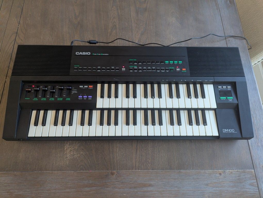 Casio DM-100 Double Dual Sampling Keyboard 