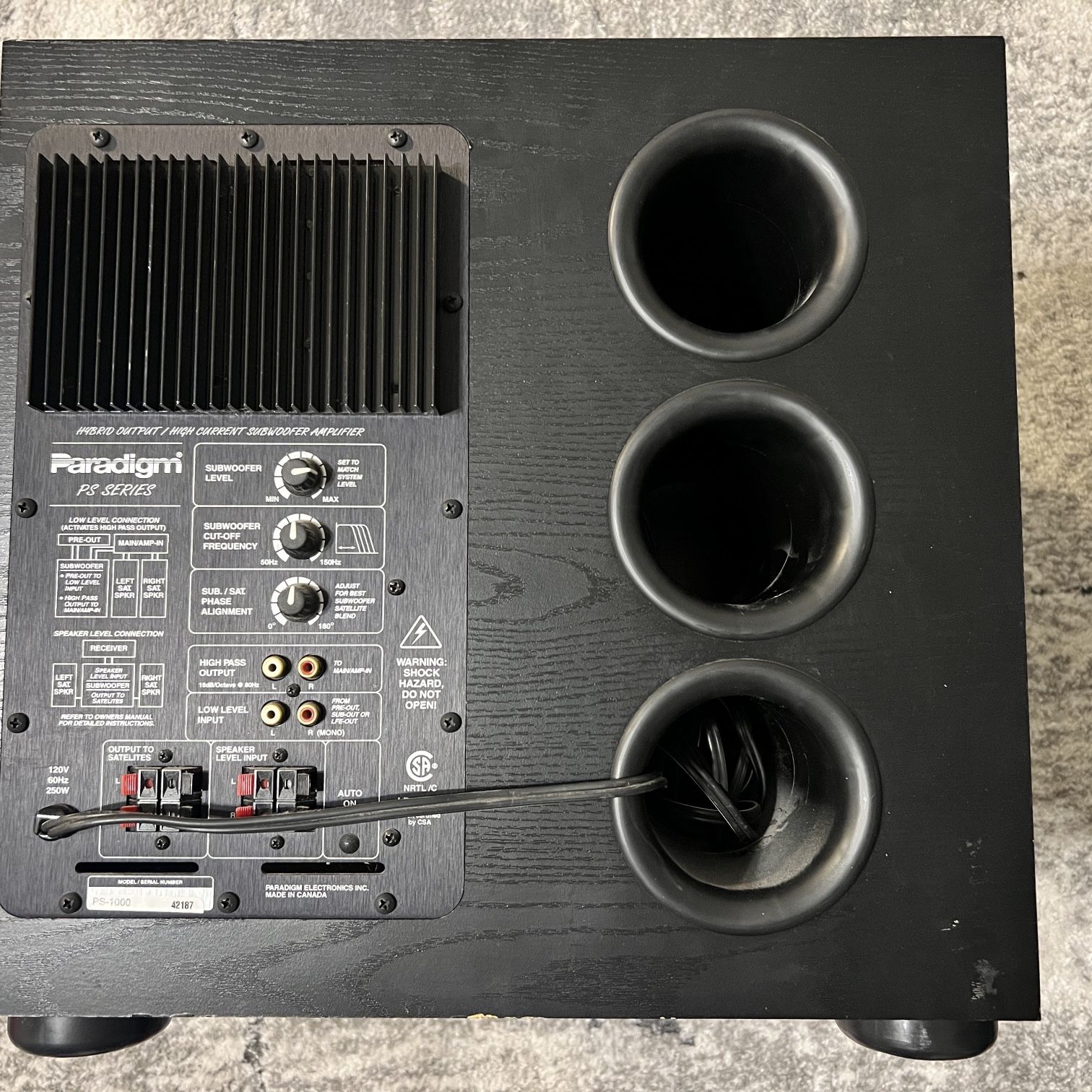 Paradigm Ps-1000 Subwoofer Speaker for Sale in Tulare, CA - OfferUp
