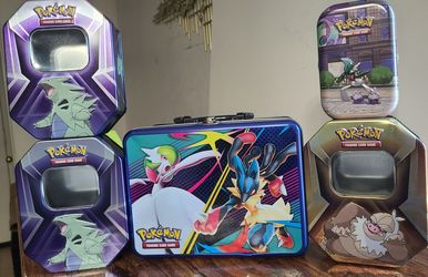 Empty Pokémon tins