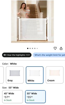 Spaceany retractable safety gate
