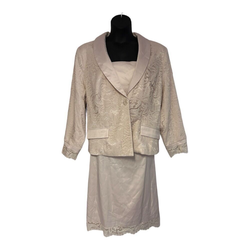 Cream color suit By Midnight Velvet size 24x