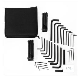 XtremepowerUS 45PC Combo Hex Key Allen Wrench Set SAE MM LONG SHORT Folding ARM33003