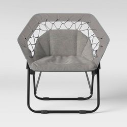 Gray Bungee Chair with Cushion 