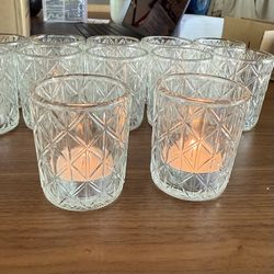 12pc Votive Candle Holder with Tea lights