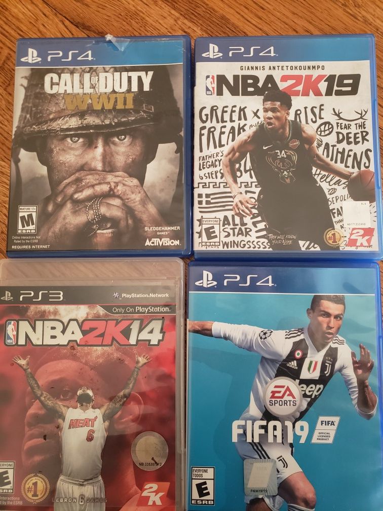 Ps4 nd Ps3 games