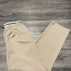 Polo Ralph Lauren Tan Khaki Chino Andrew Pants Size 36x 32 Classic Straight Leg