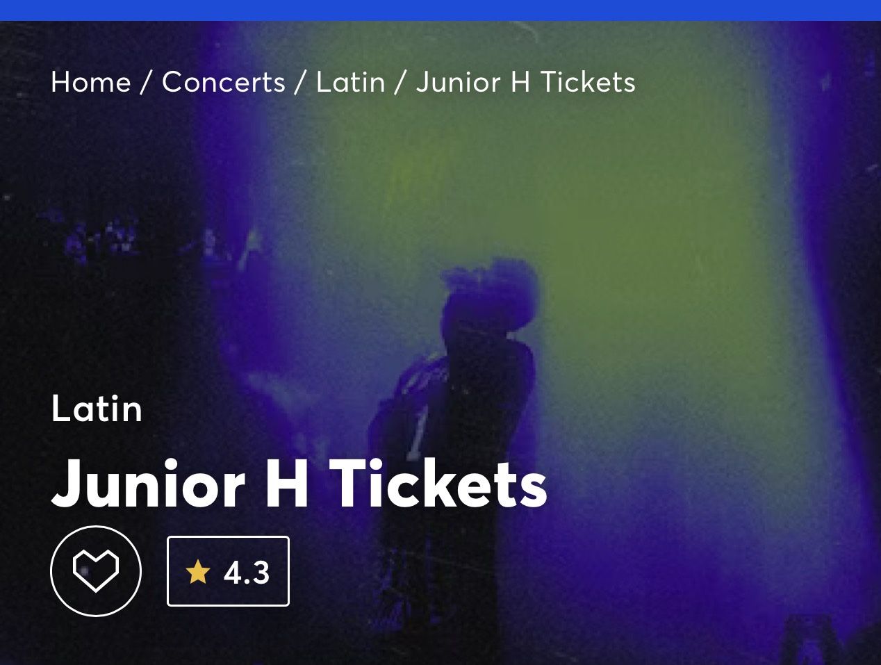 JUNIOR H TICKETS
