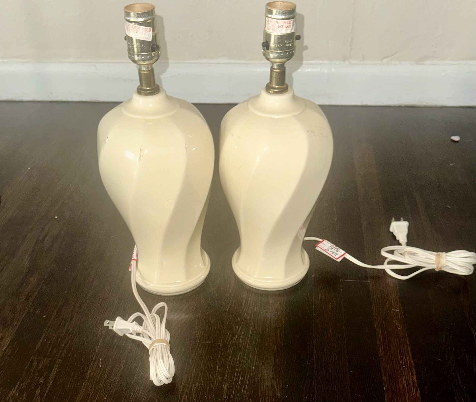 Two Side Table Lamps