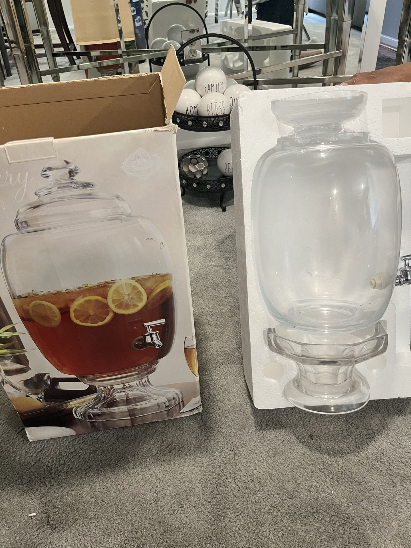 Westbury Glass Beverage Dispenser