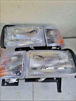 94-01 Dodge Ram Headlights Luces Micas Calaveras Faros Faroles Focos Headlamps