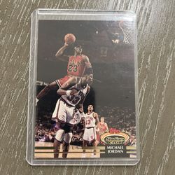 1992 Topps Stadium Club Michael Jordan Bulls Card 1