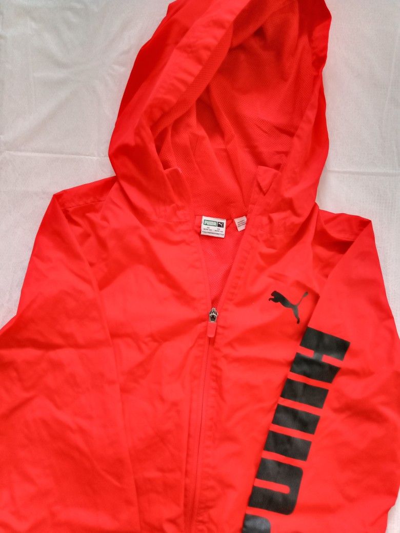 Red puma brand, child jacket