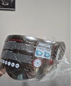 Simpson Ghost or Speed motorcycle helmet visor